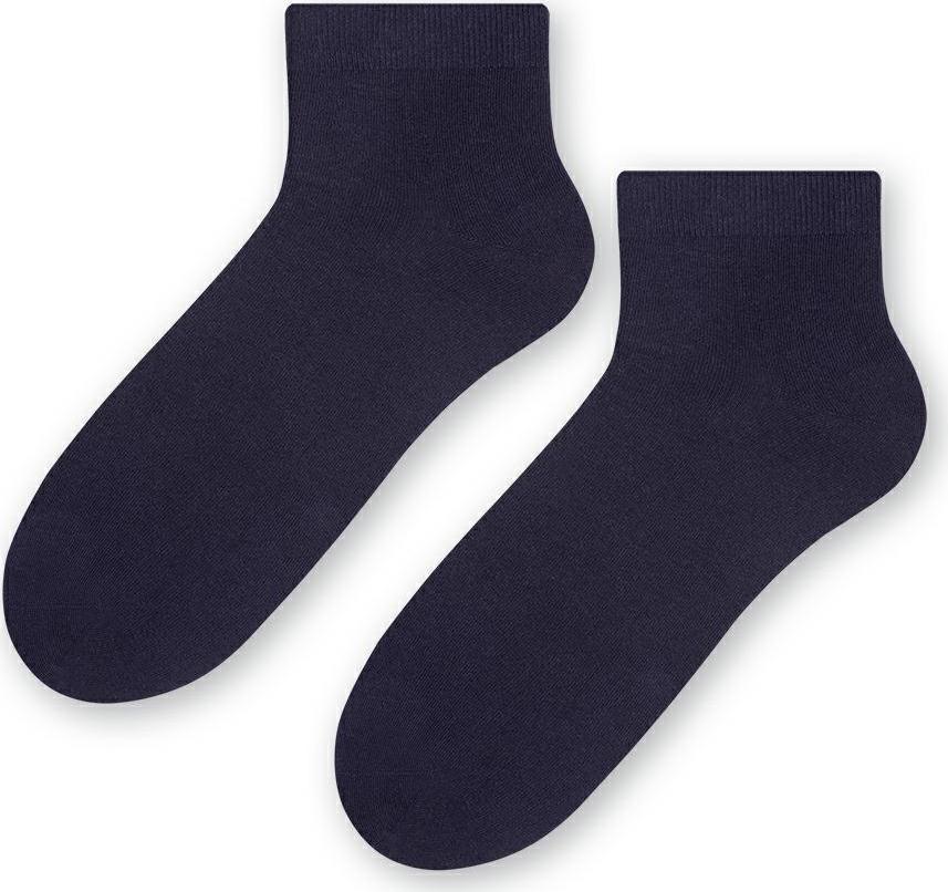 TMAVĚ MODRÉ PÁNSKÉ KOTNÍKOVÉ PONOŽKY ART.010 GK004, NAVY BLUE Velikost: 41-43