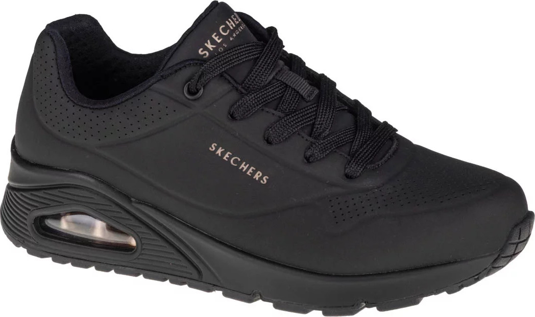 ČERNÉ DÁMSKÉ TENISKY SKECHERS UNO-STAND ON AIR 73690-BBK Velikost: 38