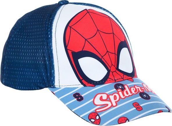 Tmavě modrá chlapecká kšiltovka- Spider-Man (Velikost 52)