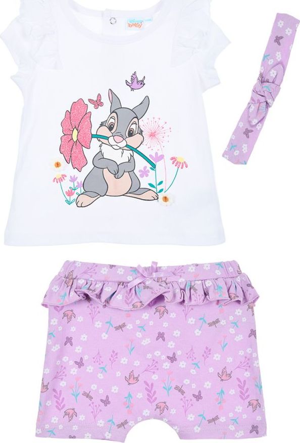 Bílo-fialová souprava Disney Bambi (Velikost 67)