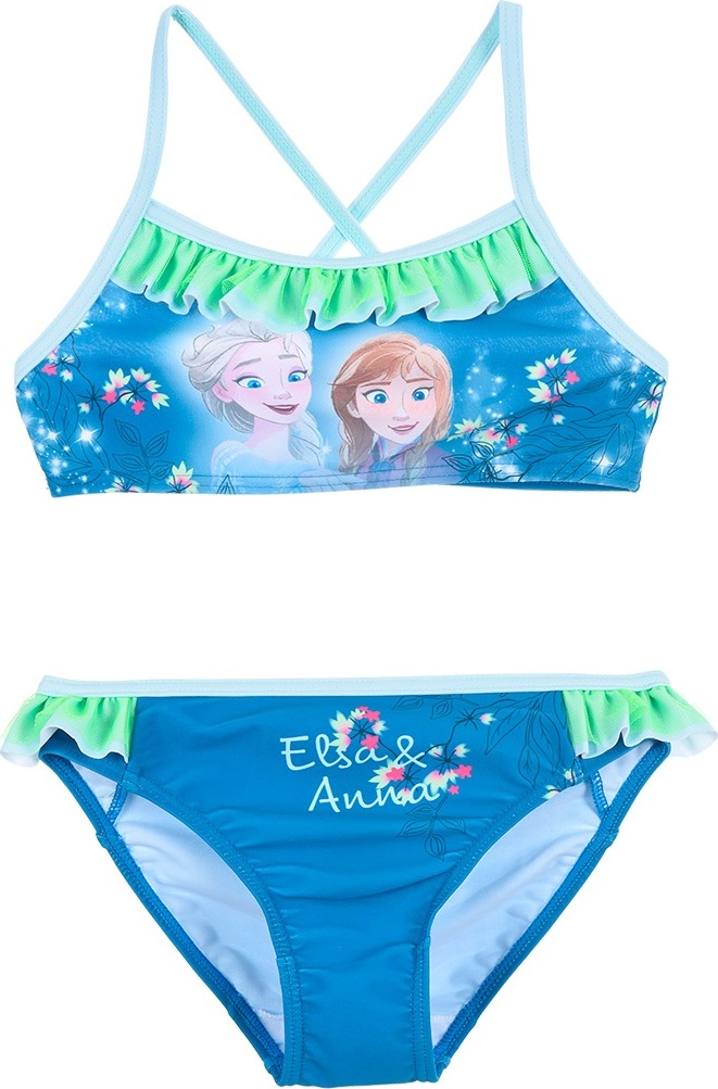 Modré dvoudílné plavky Disney Frozen (Velikost 104)
