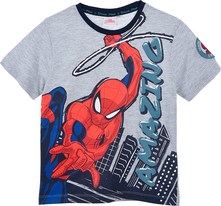 Šedé chlapecké tričko Spider-Man
