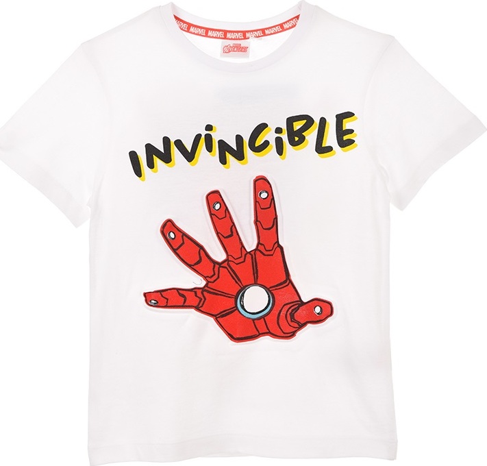 Bílé chlapecké tričko Avengers Iron Man (Velikost 104)