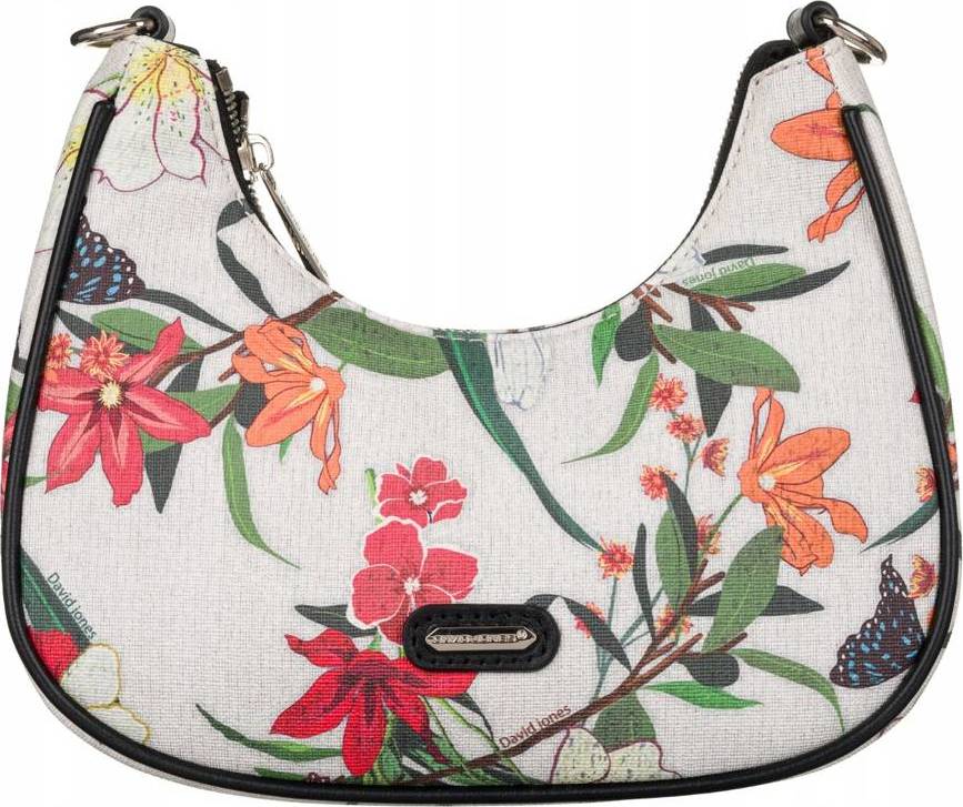 DAVID JONES BÍLÁ KVĚTINOVÁ CROSSBODY [DH] 6940-2 Velikost: ONE SIZE