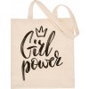 Bavlněná nákupní taška "girl power"