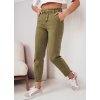 Khaki rovné kalhoty mom fit FINN