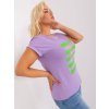 Světle fialové triko s motivem vážky