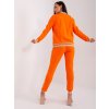Oranžová tepláková souprava na zip (Velikost S/M)