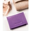 Peterson Fialová malá kožená peněženka Y385