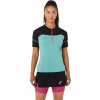 Modro-černé sportovní dámské tričko ASICS Fujitrail Top Tee