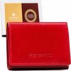 Peterson Červená malá kožená peněženka Y394