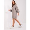 Šedé pletené šaty