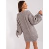 Šedé pletené šaty