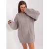 Šedé pletené šaty