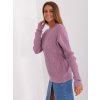 Fialový vzorovaný svetr SARA
