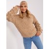 Béžový svetr s nabíranými rukávy