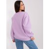 Světle fialová oversize mikina BABE