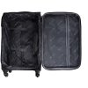 Solier Černo-hnědý cestovní kufr vel. M