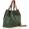 MAZZINI Zelená kabelka Carina Treccia
