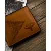 Buffalo Wild Světle hnědá kožená peněženka se zdobením E062
