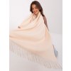 Světle béžová šála se střapcemi