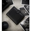 Cavaldi Černá peněženka s elegantním prošíváním B044 (Velikost ONE SIZE)