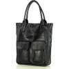 MARCO MAZZINI Černá shopper bag s kapsami
