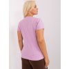 Světle fialové jednobarevné triko