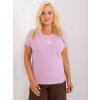 Světle fialové jednobarevné triko