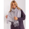 Světle fialová šála s třásněmi