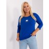 Modré tričko s 3/4 rukávem