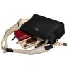 LuluCastagnette černá crossbody kabelka s přívěskem