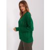 Tmavě zelený svetr na knoflíky