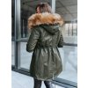 Khaki vyteplá zimní parka GARNET