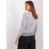 Šedý vzorovaný svetr s ozdobnými knoflíky (Velikost ONE SIZE)