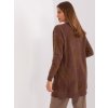 Hnědý měkký kardigan s kapsami