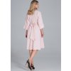(Vel. XL) Světle růžové retro šaty s knoflíky