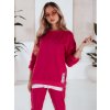 Fuchsiová souprava mikiny a legín TORONTO (Velikost S)