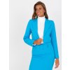 (Vel. L) Tyrkysové krátké elegantní sako