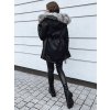 Černá vyteplená zimní parka GARNET