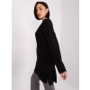 Černé pletené svetrové šaty