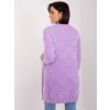Fialový kardigan se vzorem