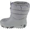 Šedé dětské sněhule Crocs Classic Neo Puff Boot Toddler