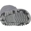 Šedé dětské sněhule Crocs Classic Neo Puff Boot Toddler