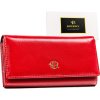 Rovicky Červená hladká kožená peněženka V221