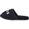 Tmavě modré dámské pantofle BOSS Logo Slippers
