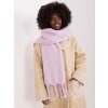 Světle fialová šála s copy