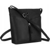 Peterson Černá kožená crossbody kabelka