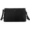 Peterson Černá kožená meseenger taška