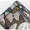 Peterson Šedá peněženka s holografickými motýlky Y532 (Velikost ONE SIZE)